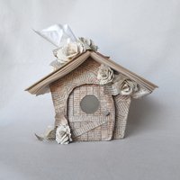 Fairy house Book tissue box cover