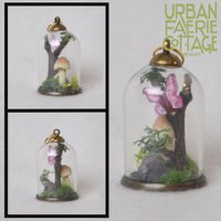 Fairy Terrarium cloche pendant