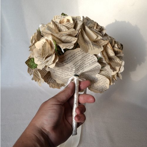 Book page Rose Wedding Bouquet