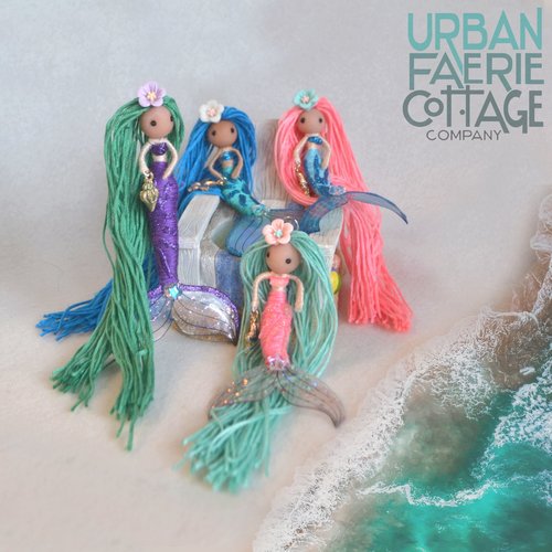 Tiny Mermaid Fairy ornament