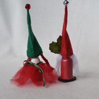 Christmas Gnome Peg doll Figurines