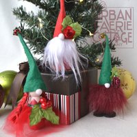 Christmas Gnome Peg doll Figurines