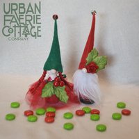 Christmas Gnome Peg doll Figurines