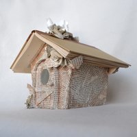 Fairy house Book tissue box cover