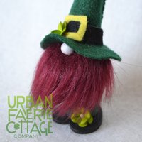 Good Luck Irish Gnome Peg Dolls
