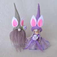 Pastel Easter gnome figurines