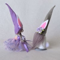 Pastel Easter gnome figurines