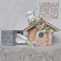 book page rose fairy house tissue box cover 