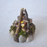 Flickering fairy light campfire Accessory