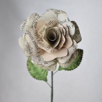 Personalized First Anniversary Wedding Vow Paper Roses