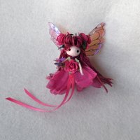 Dark Pink Butterfly fairy doll