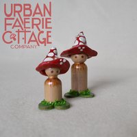 Mini mushroom Peg dolls