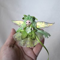 Spring Green fairy doll ornament