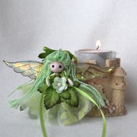 Spring Green fairy doll ornament