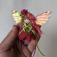 Mini Summer flower fairy doll