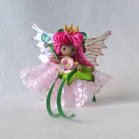 Pink Princess fairy doll with wand