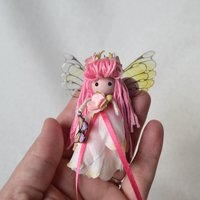 Pale Pink Butterfly fairy doll