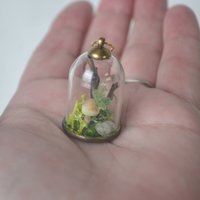 Fairy Terrarium cloche pendant
