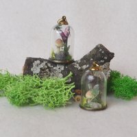 Fairy Terrarium cloche pendant