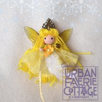 Yellow Christmas Princess fairy doll