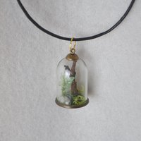 Fairy Terrarium cloche pendant