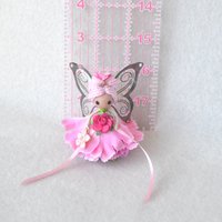 Pink Carnation Flower fairy Doll