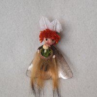 Boy Tiger Moth fairy doll