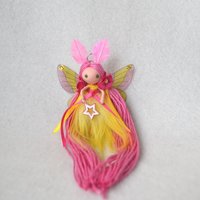 Pink Rosy Maple Moth fairy doll