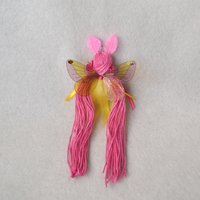 Pink Rosy Maple Moth fairy doll