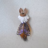 Boy Leopard Moth fairy doll ornament