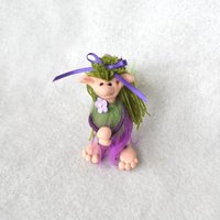 Florence - handmade purple impling doll