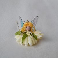 Mini White Flower Princess fairy doll