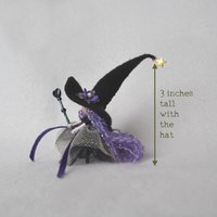 Wee Purple Witch with Wand