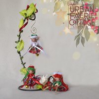 Tiny Christmas Elf Doll Ornament