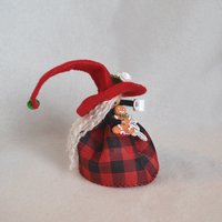 Red Buffalo Plaid Christmas Witch