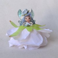 Blue flower fairy Rose doll