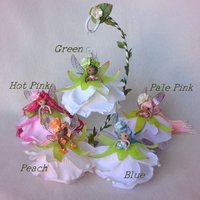 Dark Pink Rose fairy doll ornament