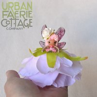 Light Pink Rose fairy doll ornament