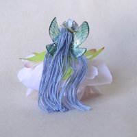 Blue flower fairy Rose doll