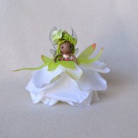 Green Flower Fairy Rose Doll