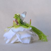 Green Flower Fairy Rose Doll