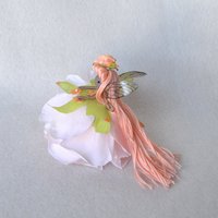 Coral Flower fairy Rose doll