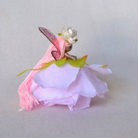 Light Pink Rose fairy doll ornament