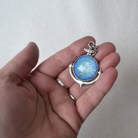 Anchor pendant - Blue Kelpie Faux Stone