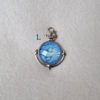 Anchor pendant - Blue Kelpie Faux Stone