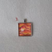 Dragon Fire pendant - red faux stones
