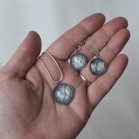 Dragon Smoke pendant or earring set