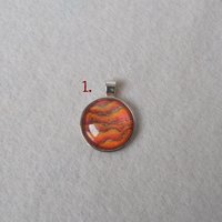 Dragon Fire pendant - red faux stones