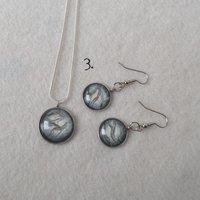 Dragon Smoke pendant or earring set