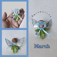 March Birthday flower Fairy - boy or girl doll